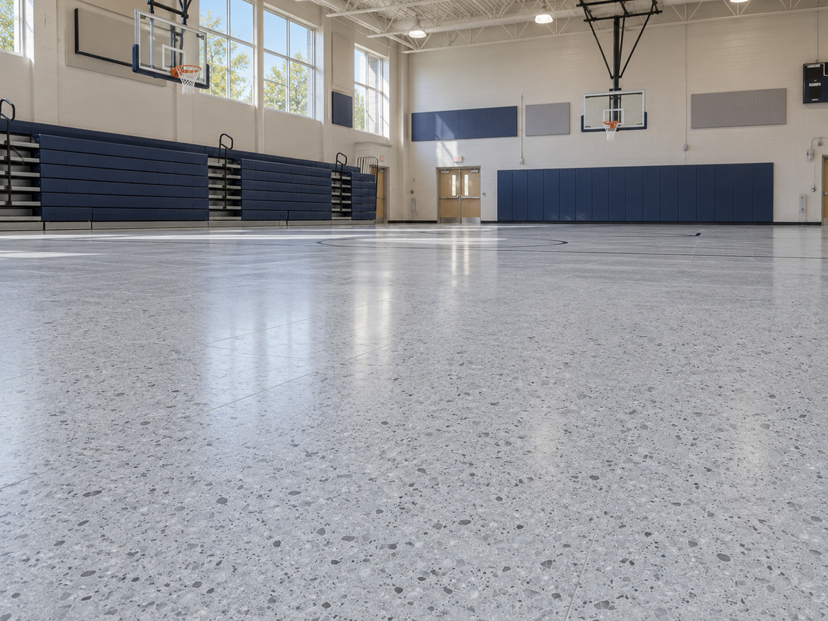 Light Grey Terrazzo- 5.5 mm
