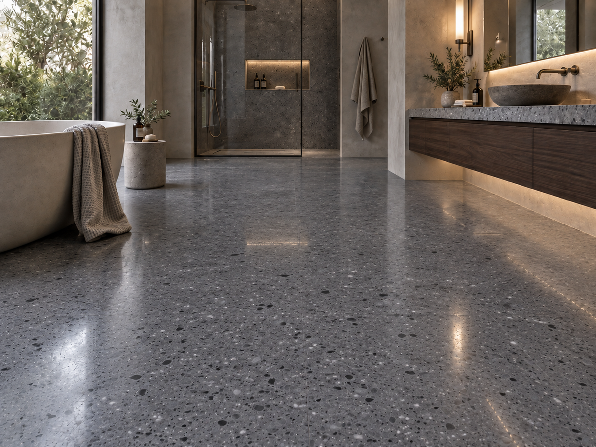 Terrazzo gris foncé - 5,5 mm