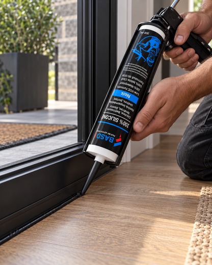 Mastic Silicone BASD 100 % – Noir (300 ml)