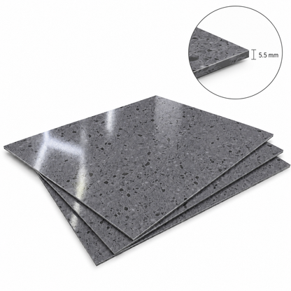 Terrazzo gris foncé - 5,5 mm