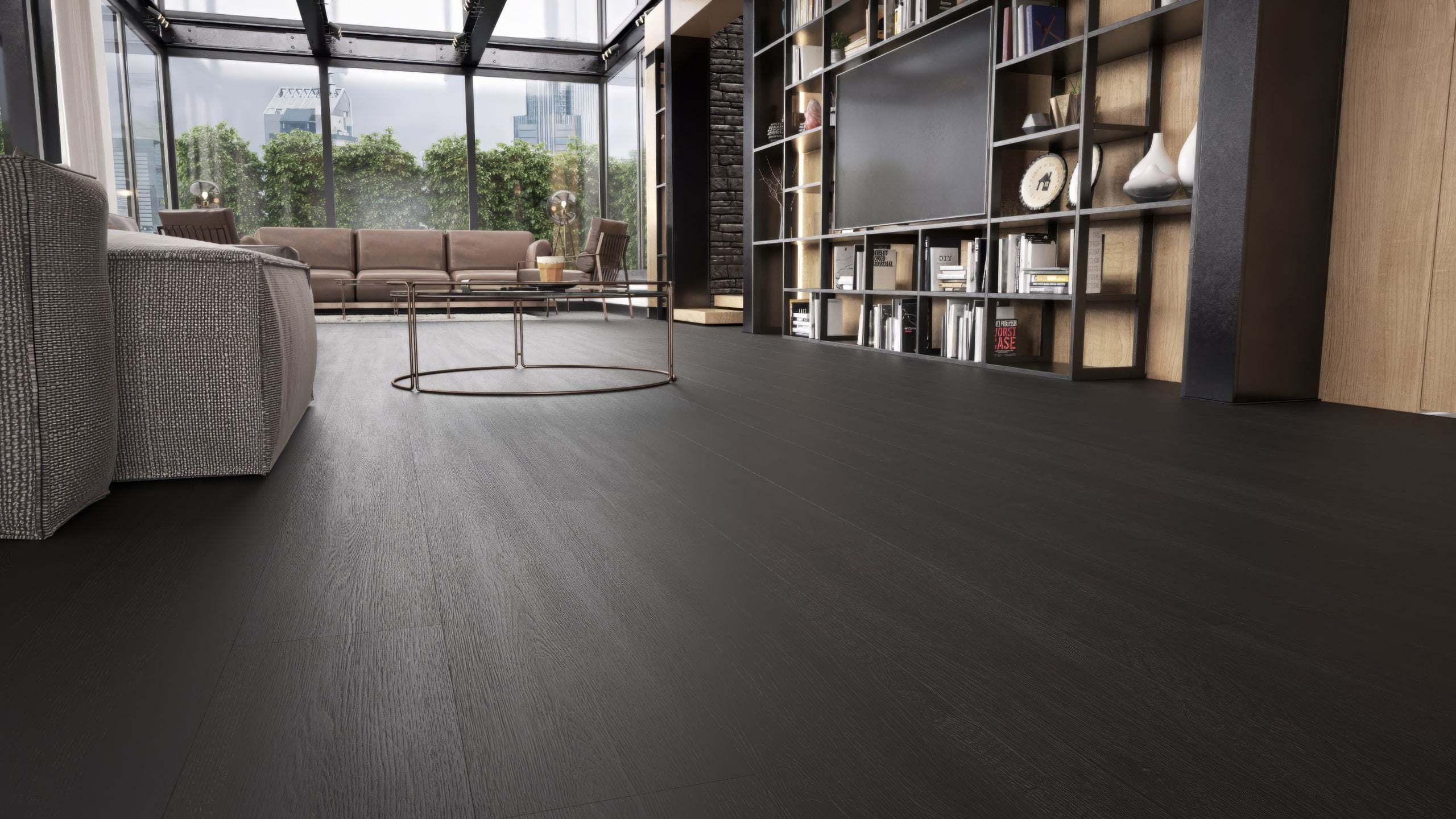 Dark Night Black: Flexifloor Planks Durable & Stylish
