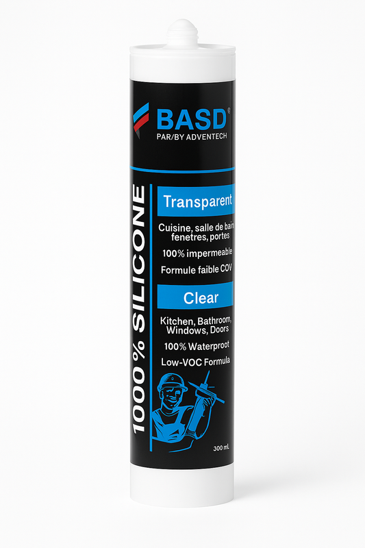 BASD 100% Silicone Sealant – Transparent (300 ml)