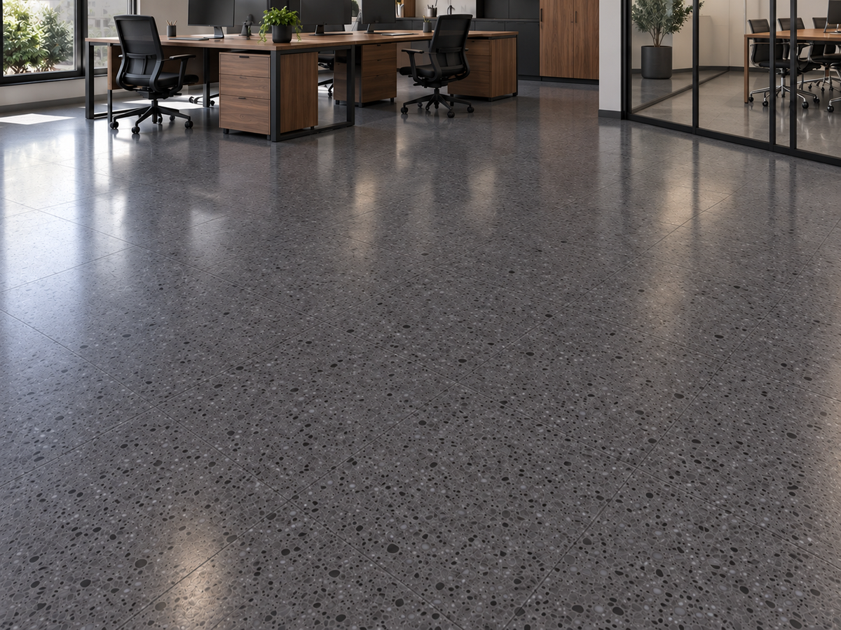Terrazzo gris foncé - 5,5 mm