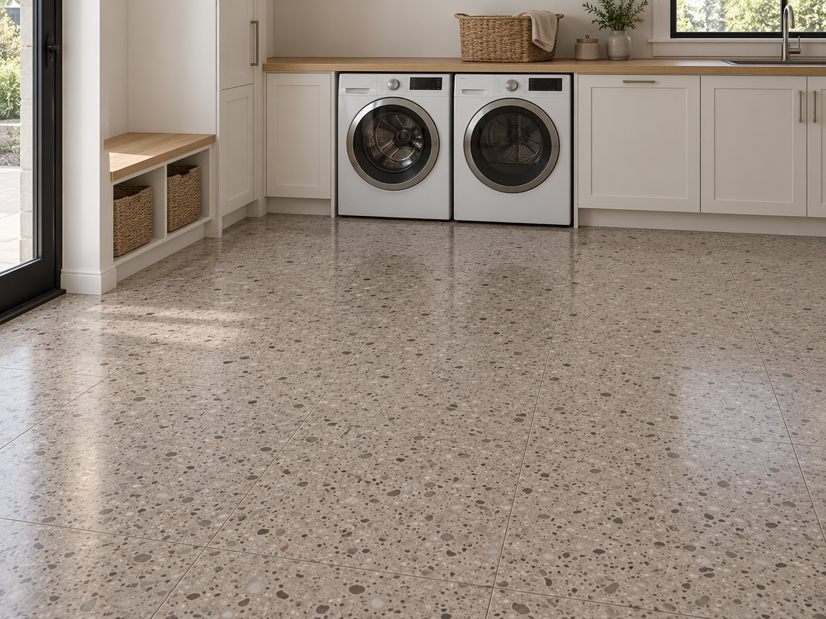 Terrazzo gris grège - 5,5 mm