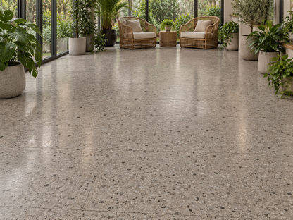 Terrazzo gris grège - 5,5 mm