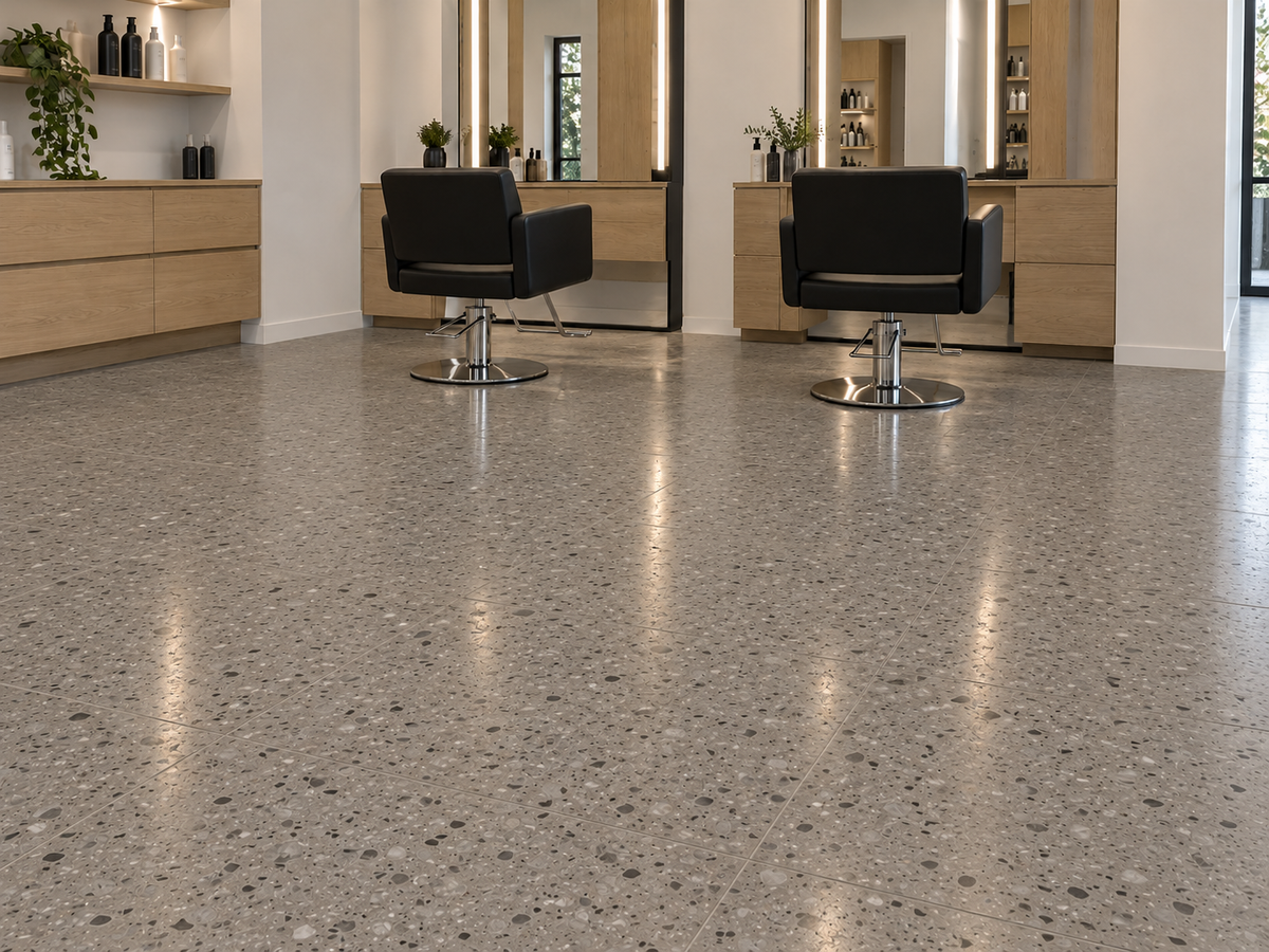 Terrazzo gris grège - 5,5 mm